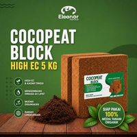 Cocopit Cocopeat Block 5kg HIGH EC Serabut Kelapa Media Tanam Tanaman Hias Sayuran Hidroponik