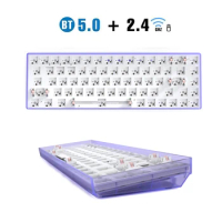 TESTER68 DIY Hot Swap Mechanical Keyboard Kit Wireless Bluetooth 2.4G 2 Mode Gamer 60% Keyboard For 3Pin/5Pin Switch