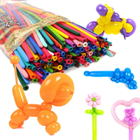 30cm 折氣球 魔術氣球(多色款) 魔術道具 長條氣球 造型氣球 DIY 乳膠氣球【塔克】