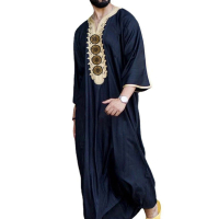 2021R2023 fesyen baru Dubai kasual Abaya pakaian untuk lelaki, fesyen baru Dubai Kaftan pakaian Muslim