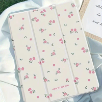 casual Flower Samsung Tablet Case For S7+/S8+/S9/S6 Lite/A7/A8/A9+