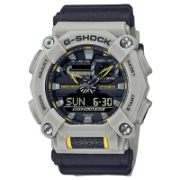 【CASIO 卡西歐】G-SHOCK 雙顯 電子錶 男錶 矽膠錶帶 GA-900 防水200米(GA-900HC-5A)