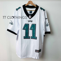 [Khuyến mãi CNY!] NFL American Football Premium Jersey Rugby a.j nâu trắng #11 Philadelphia Eagles t