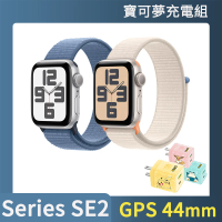 寶可夢充電組【Apple】Apple Watch SE2 2023 GPS 44mm(鋁金屬錶殼搭配運動型錶環)
