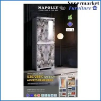 BCBC MU48D NAPOLLY - Lemari Pakaian Napolly Ambal BCBC MU 48 D | Lemari Plastik Napolly Kaca Cabro H