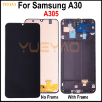 Display For Samsung galaxy A30 LCD A305 A305G A305F A305FN/DS A305FN LCD Display Touch Screen With Frame Replacement Parts