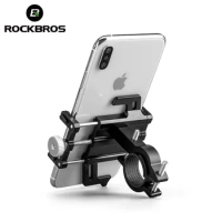 ROCKBROS Phone Holder Motorcycle Electric Bicycle Cellphone Aluminum Alloy Bracket Five Claws Mechanical Phone Support Bracket