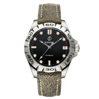 BODERRY Mens Automatic Watches 41.5MM Titanium Watch Luxury Mechanical Wristwatch 50m Waterproof Sapphire Luminous Hangzhou 7500