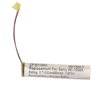 New 3.7V Rechargeable WI1000X Li-Polymer Replacement Battery For Sony WI-1000X CP-WI1000X Wireless Bluetooth