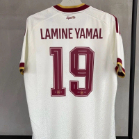 เสื้อฟุตบอลทีมชาติสเปน ปี 2026 ชุดเยือนสำหรับฟุตบอลโลก รุ่น Yamal Rodrio Mopedri