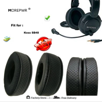 Morepwr New Upgrade Replacement Ear Pads for Koss SB40 Headset Parts Leather Cushion Velvet Earmuff