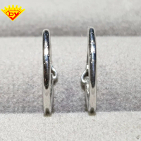 Anting UBS Polos Emas Putih Baru Kadar Emas 750
