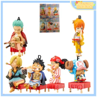 Genuine Bandai ONE PIECE WCF Land of Wano Kimono Luffy Anime Action Figures Model Figure Toys Gift for Toys Hobbies Children