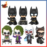 Original HotToys Batman Dark Knight Batman Joker Cat Girl COSBABY Anime Figure Movie Characte Model Collection Artwork Q Version