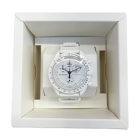 OMEGA X SWATCH X SNOOPY 三方聯名行星系列手錶(月球)(白色)