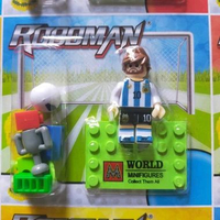 Harga per 2pcs Mainan anak brick figure sepak bola world cup soccer murah bongkar pasang figure foot