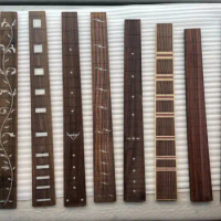 Rare Shell Inlayed Rosewood Fingerboard Fretless Electric Guitar Fretboard 20/22/24 Fret Acoustic Guitar Neck Part DIY Mterial