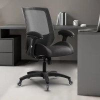 Computer Chair Swivel Computer Task Chair-Black Height Adjustable Armrest Lumbar Support Gaming Office Desk Armchair Student