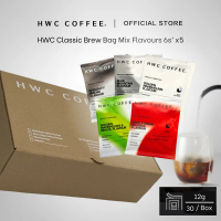 HWC Classic Brew Bag Coffee Gift Box (6's x 5 Flavours)