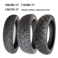 Motorcycle Tire Front 100/80-17 Rear 130/70-17 For Electric Vehicle Electric Scooter Motorcycle Vacuum Tire Parts