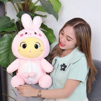 ISTANA BONEKA Don Don Kuning with Hoodie Bulu Halus Jumbo 17in Dino Dinosaurus Ulang Tahun Mainan An