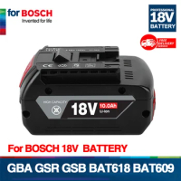 For BOSCH Authentic 18V BAT609 BAT610 For Bosch 18V Professional 18V 8A Li-ion Battery Drill Battery GBA18V GSR18V BAT618 BAT619