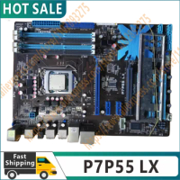 Original P7P55 LX Motherboard LGA1156 DDR3 16GB Desktop Computer Mainboard Systemboard SATA II PCI-E X16 100% tested
