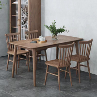 椅子 餐桌 白蠟木北歐全實木餐桌現代小戶型家用長方形日式飯桌橡木桌椅組合