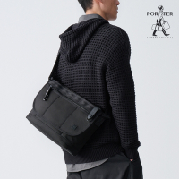 [領券9折]PORTER INTERNATIONAL - 自信經典NEW HEAT郵差包 - 全黑