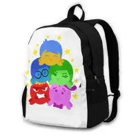 Different Moods School Bag Big Capacity Backpack Laptop 15 Inch Digital Artwork Tsums Inside Out
