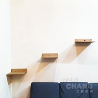 訂製品 實木 手工製 壁掛式三層貓跳台 三片ㄧ組 CU085