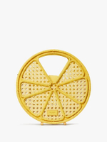 กระเป๋าถือ LEMON DROP RAFFIA TOP-HANDLE BAG KB973 สีเหลือง