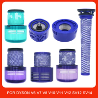 For Dyson V6 V7 V8 V10 V11 V12 SV12 SV14 Vacuum Cleaner Replacement Washable HEPA Filter
