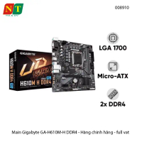 Mainboard Gigabyte GA-H610M-H DDR4 – Bo Mạch Chủ M-ATX – Hỗ Trợ Intel Gen 12/13 – Chính Hãng – Full 