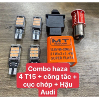 【Đang hot】 【Sản phẩm bán chạy】 【Phiên bản nâng cấp】 Combo hazard Wave/Vision 4 Bóng T15 + Hậu Audi +