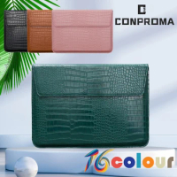 Laptop Sleeve Bag Matebook Cover PU Leather For Lenovo Air Pro 11 13.3 15 inch Dell Xiaomi Computer Case Notebook Pouch Envelope