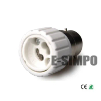 2pcs B22 To Gu10 Bayonet LED Bulb Base To Gu10 2 Prong Ceramic CE Rohs LED Spotlight Lamp Holder Light Socket Adapter