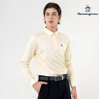 Munsingwear 企鵝牌 男款黃色日本製口袋舒適長袖POLO衫 MGUT2B52