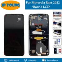 Original AMOLED 6.7"For Motorola Moto Razr 2022 Razr 3 LCD Display Touch Screen Digitizer For Motorola Razr 2022 XT2251-1 LCD
