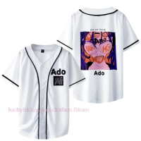 Ado world tour “Wish” Odori Album Baseball Jacket Merch Jackets Unisex Fashion Casual Short Sleeve Clothing