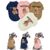 Pet Clothes Teddy Puppy Dog Hoodie Than Bear Cat Clothes Pomeranian Yorkshire Schnitzer Pet Accessories Small Dog Clothes