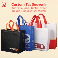 Custom Tas Jinjing Tas Spunbond Non-Woven - Goodie Bag Tas Suvenir Logo Tas Hajatan Belanja Karakter