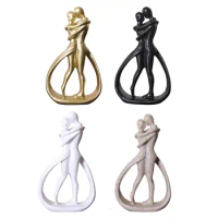 Couple Statue Collection Art Crafts Resin Romantic Lovers Sculpture for Table Anniversary Bookshelf Office Home Decoration