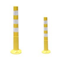 【工具網】馬路分隔島 路障 反光立柱 塑膠柱 警戒桿 紅黃色 180-WB750(警示柱 防撞桿 交通桿)