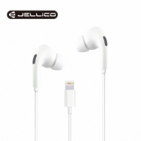 【JELLICO】夢幻系列 Lightning接頭線控入耳式耳機 白/JEE-X12-WTL