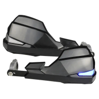 39bD ชุดแฮนด์มอเตอร์ไซค์ 2 ชิ้น พร้อมชุดกันลมและไฟ LED พร้อมไฟเลี้ยว 4Q8F9