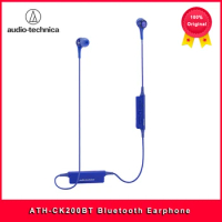 Audio Technica ATH-CK200BT Bluetooth Earphone Wireless Sport Earbuds Pure Sound Stereo Music Headset with Mic for iPhone/Samsung