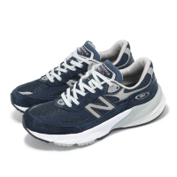 【NEW BALANCE】休閒鞋 990 V6 女鞋 美製 海軍藍 灰 復古 經典 NB(W990NV6-B)