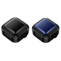 2 Set Cover For Samsung Galaxy Buds Live Case Anti-Fall Cover For Samsung Buds Pro Earphone Wireless Case,Black &amp; Blue