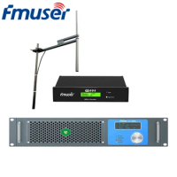 FMUSER FU-1000D Professional 1000Watt 1KW FM Broadcast Radio Transmitter+FU-DV2 Antenna+30m 1/2" Cable With Digital RDS Encoder